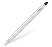 Cross Click Chrome - Stylos à bille (Noir, Chrome, Clip-on retractable ballpoint pen, Moyen, Rond, Métal)