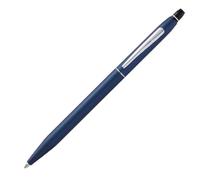 Cross Pens Stylo à bille Click – Chrome – bleu nuit