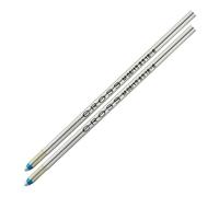CROSS Recharge 8518-6 bille - Adaptée à tous les stylos-bille rétractables Cross - Pointe moyenne - Encre Bleue - Lot de 2