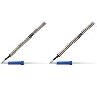 CROSS recharge 8910-2 roller - Adaptée à tous les rollers Cross - Pointe fine - Encre bleue - Lot de 2