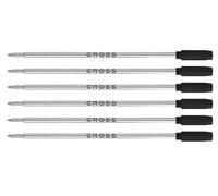 Cross Recharge pour stylo à bille Pointe fine Noir Lot de 6