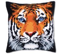 Cross Stitch Cushion Kit, Tiger