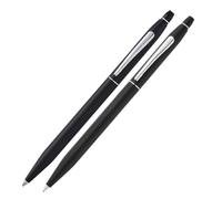 Cross Stylo à bille rechargeable classique noir et porte-mine de 0,5 mm dans un coffret cadeau haut de gamme