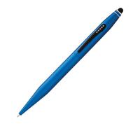 Cross Tech2 Stylo Bille + Stylet Bleu Métallique