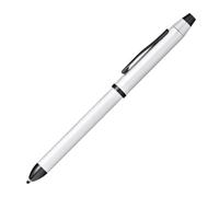 Cross Tech3+ Brushed Chrome PVD Multifunction Pen with Stylus and 0.5mm Lead