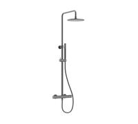 Crosswater Centrale Douche de pluie - thermostatique - douche de tête 22,5 cm - ronde - douchette barre - ardoise RM531WT