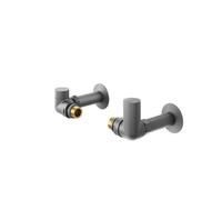 Crosswater MPRO Kit de raccordement radiateur - Gunmetal brossé RADCORNERT