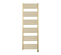 Crosswater MPRO Radiateur sèche-serviettes électrique - 140x50cm - 600 Watt - laiton brossé (or) MP48X13800FELEC