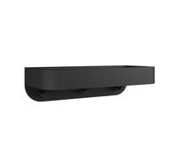 Crosswater Panier de douche Monté au mur Insert noir Noir mat SB035BM