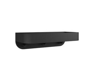 Crosswater Panier de douche Monté au mur Insert noir Noir mat SB035BM