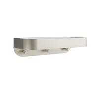 Crosswater Panier de douche Mural Insert blanc Inox brossé SB035WV
