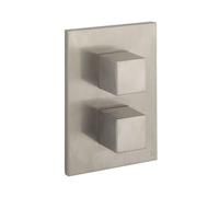 Crosswater WaterSquare Boîte d'encastrement - thermostatique - 3 fonctions - inox brossé WSCB2500LBPV