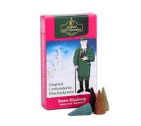 Crottendorfer Räucherkerzen Cônes d'encens 1012 Bunte Mischung Anti-tabac Lot de 24 Taille M