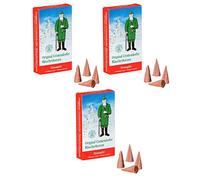 Crottendorfer Räucherkerzen Lot de 24 cônes d'encens Taille M (3 paquets - pomme-cannelle)