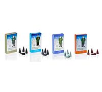 Crottendorfer Räucherkerzen Lot de 4 variétés d’encens originaux dans un seul colis, différents parfums, (mélisse d'encens, rêves, lavande, orange hiver)