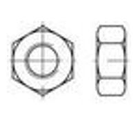 Crou hexagonal toolcraft 131612 din 934 en acier zingué galvanisé m6 100 pc(s) G