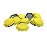 Crown Caps Lot de 100 capsules de bière Jaune