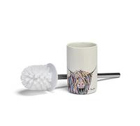 Croydex Art by Steven Brown Angus McCoo Brosse WC en céramique Blanc/Multicolore Taille Unique