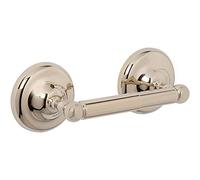 Croydex Flexi-Fix Grosvenor - Porte-rouleau de papier toilette doré antique, facile à installer, sans perçage, porte-rouleau de papier toilette doré, à vis ou colle, toutes les fixations sont incluses