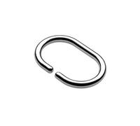 Croydex Lot de 12 anneaux en C pour rideau de douche Chrome