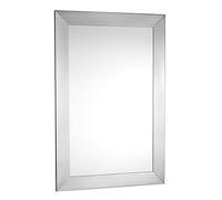 Croydex MM701605 Parkgate Miroir Rectangulaire avec Encadrement en Acier INOX Brossé 92 cm x 61 cm