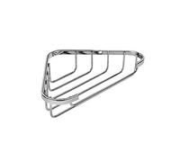 Croydex Porte-Savon d'angle en Acier Doux plaqué Chrome antirouille, Argent