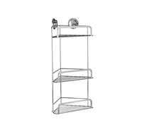Croydex QM290841 Stick N Lock 2 Panier de Douche d'angle adhésif à 3 étages