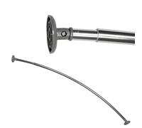 Croydex Tringle à Rideau de Douche en Aluminium Chromé Taille Unique