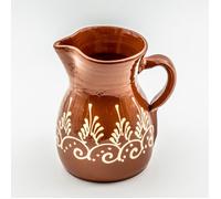 Cruche à eau Galice Marron Décorée 1.2L
