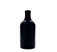 Cruche en terre cuite 500 ml, grès, noir, ouverture : fermeture à levier