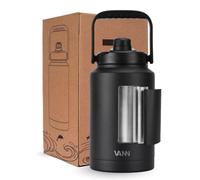 Cruche isotherme grande capacité - 3,8 l - Inox double paroi - Pour eau, café et thé