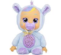 CRY BABIES Goodnight Ciel Étoilé Jenna | Poupée doudou interactive avec larmes lumineuses, 5 jolies berceuses, veilleuse et projecteur - Poupée idéale pour dormir pour enfants +2 Ans