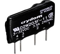Crydom Relais à semi-conducteurs D2W202F 2 A Tension de contact (max.): 280 V/AC à commutation au zéro de tension 1 pc(s)