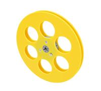 Cryfokt Bande Vierge 7 Pouces, ABS Six Trous 1/4 Pouce pour (YELLOW)