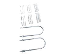 Cryfokt Blocs de Mâchoire de Serrage de Tuyau D'antenne, Kit de Fer Résistant à la Rouille pour un Montage Polyvalent de Mât à Mât, Utilisez 16 ou 20 Accessoires (Ensemble 2)