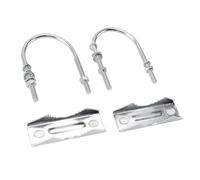 Cryfokt Blocs de Mâchoire de Serrage de Tuyau D'antenne, Kit de Fer Résistant à la Rouille pour un Montage Polyvalent de Mât à Mât, Utilisez 16 ou 20 Accessoires (Ensemble 1)