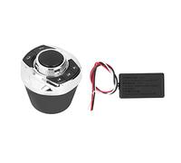 Cryfokt Bouton de Commande au Volant sans Fil Universel pour Une Conduite Sûre et Une Gestion Multimédia dans Les Voitures, Matériau ABS Durable, Couleur Noir Argent
