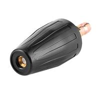 Cryfokt Buse de Nettoyeur Haute Pression Turbo 3600 PSI, Raccord Rapide | Laiton massif, acier inoxydable, Orifice en céramique, Spray rotatif pour le lavage de voiture, nettoyage des surfaces sales