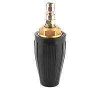 Cryfokt Buse de Nettoyeur Haute Pression Turbo 3600 PSI, Raccord Rapide | Laiton massif, acier inoxydable, Orifice en céramique, Spray rotatif pour le lavage de voiture, nettoyage des surfaces sales