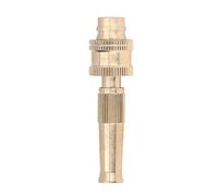 Cryfokt Buse de Tuyau D'eau, Pulvérisation Réglable Résistante à Haute Pression pour L'arrosage et le Nettoyage du Jardin, Diamètre de Sortie de 15 Mm, Matériau en Alliage de Cuivre Durable