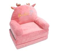 Cryfokt Canapé Pliable pour Enfants, Design de Dessin animé Mignon, Sièges Multifonctionnels Confortables pour la Maison, en Tissu éponge pour la Maternelle (Pliage en Tiers)