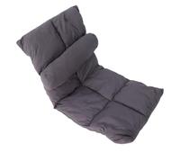 Cryfokt Chaise Pliante de Sol avec Soutien Lombaire Réglable, canapé sans | Chaise de jeu au sol avec cadre en métal, canapé en flanelle pour salon, chaise longue pliable pour la méditation