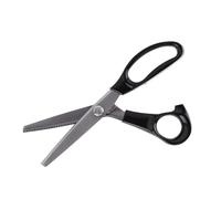 Cryfokt Ciseaux à Cranter Professionnels en Tissu avec Lames en Acier Inoxydable pour la Couture et L'artisanat, Longueur 23 Cm, Bord Rond et Triangulaire, 3 5 7 Mm (zm)