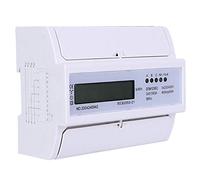 Cryfokt Compteur de Puissance Numérique Intelligent, Compteur de Consommation D'énergie triphasé pour Applications Commerciales, écran LCD 5-100A