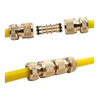 Cryfokt Connecteur de Robinet de Tuyau fileté en Laiton, Adaptateur Antirouille pour Robinet de Jardin Extérieur