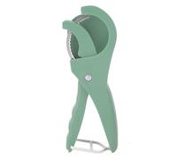Cryfokt Coupe-banane et Hachoir en Acier Inoxydable, Conception Sûre pour Enfants et Adultes, Idéal pour les Salades, 1 Pièce (GREEN)