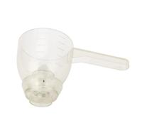 Cryfokt Cuillère à Mesurer la Poudre avec Entonnoir Anti-déversement pour des Mesures Précises en Cuisine, ABS de qualité Alimentaire, 1 Pièce (WHITE)