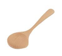 Cryfokt Cuillère à Soupe en Bois Fabriquée à la Main à Long Manche pour Servir dans la Cuisine, Bois de Hêtre, 1 Pièce