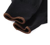 Cryfokt de sécurité en Nylon PU de Travail élastiques Confortables pour le Travail de Précision des Charpentiers Noir S/M/L 12 Paires (9L)
