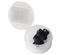 Cryfokt Électrodes pour Soudeuse à Fibre Optique, électrodes de Remplacement 2 Pièces avec Boîte Ronde Transparente for épisseuse de Fibre Optique